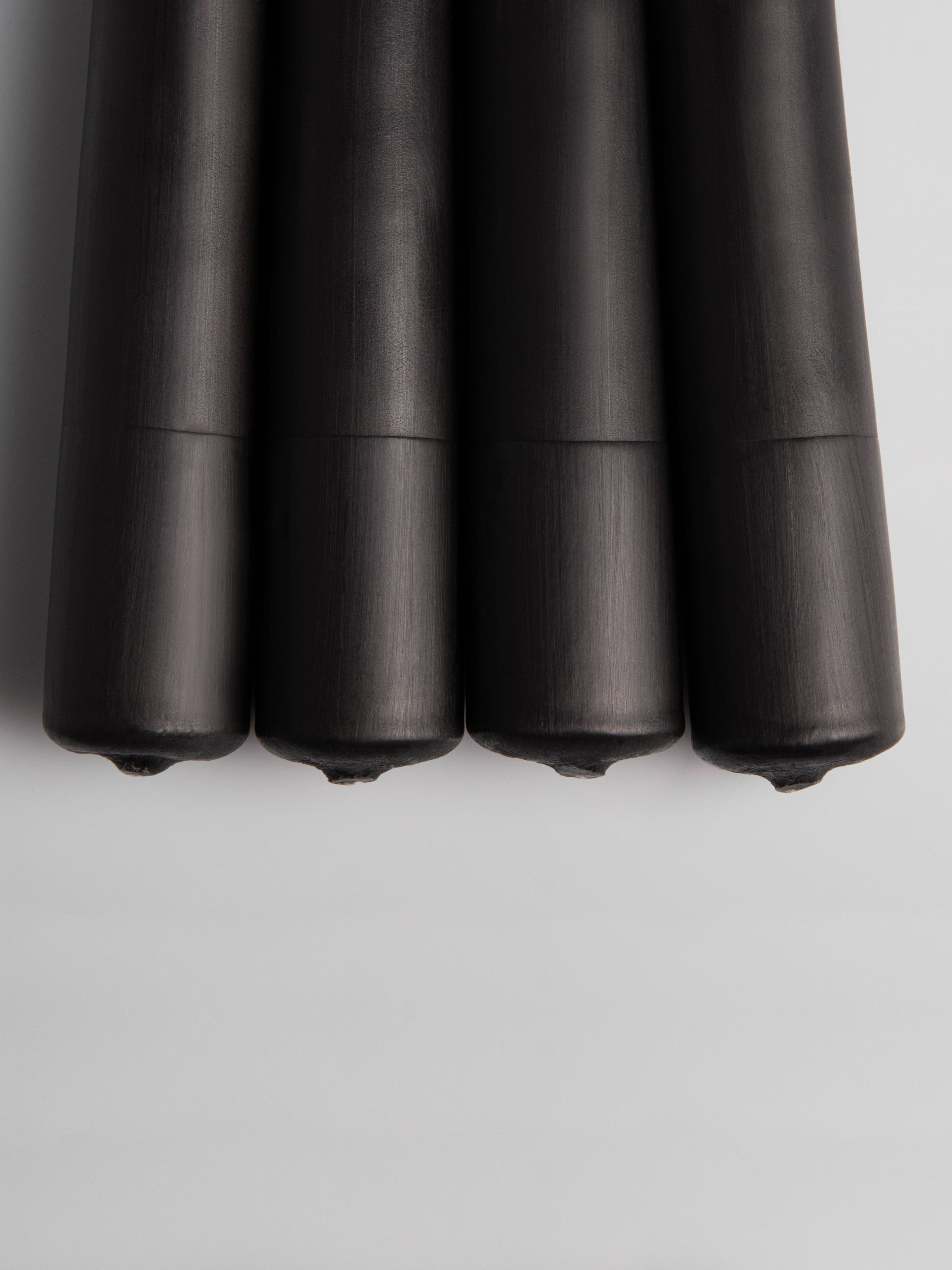 Конические свечи Штрауса — Чёрные, 4 шт — фото 6