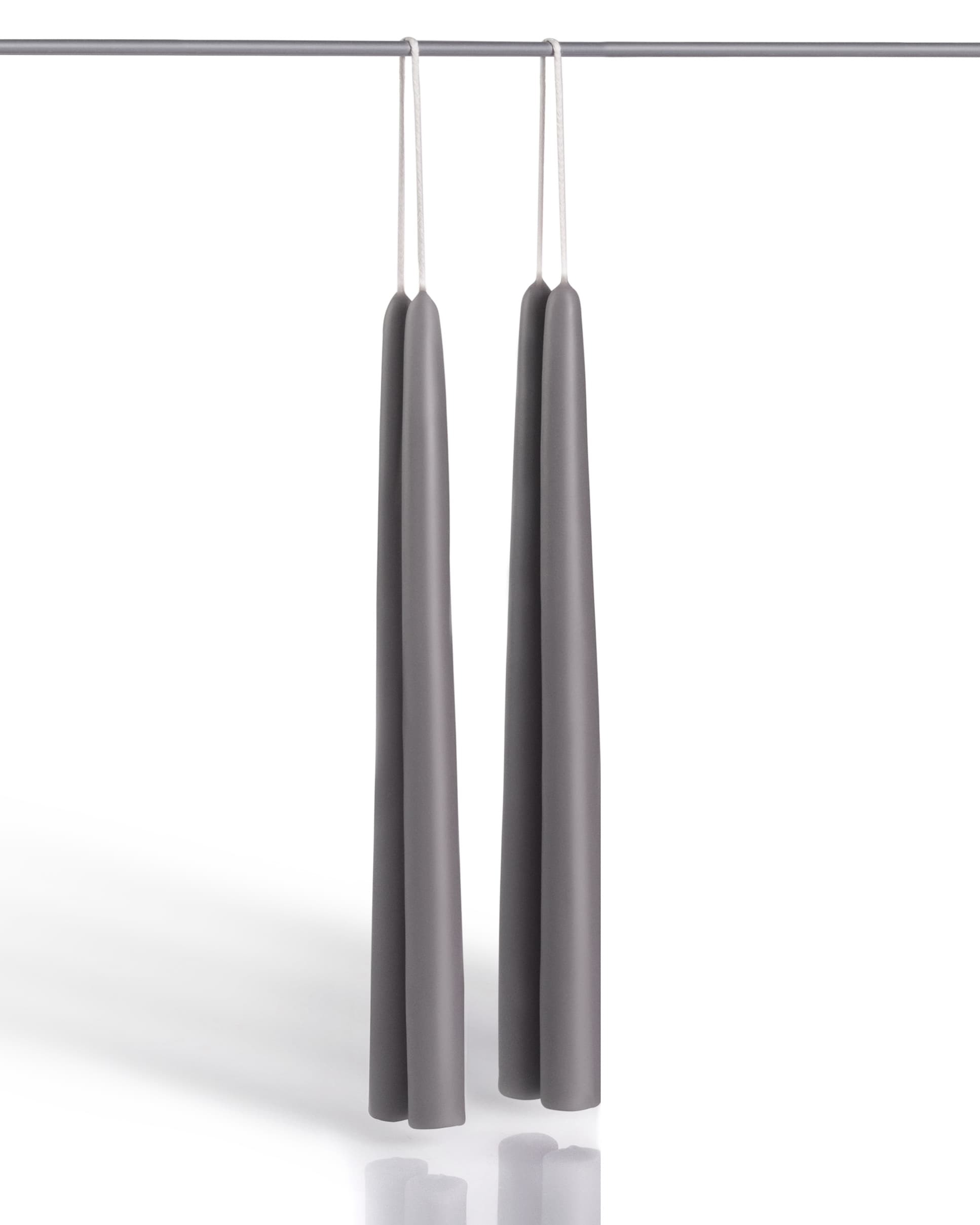 Конические свечи Штрауса — Серые, 4 шт — фото 6