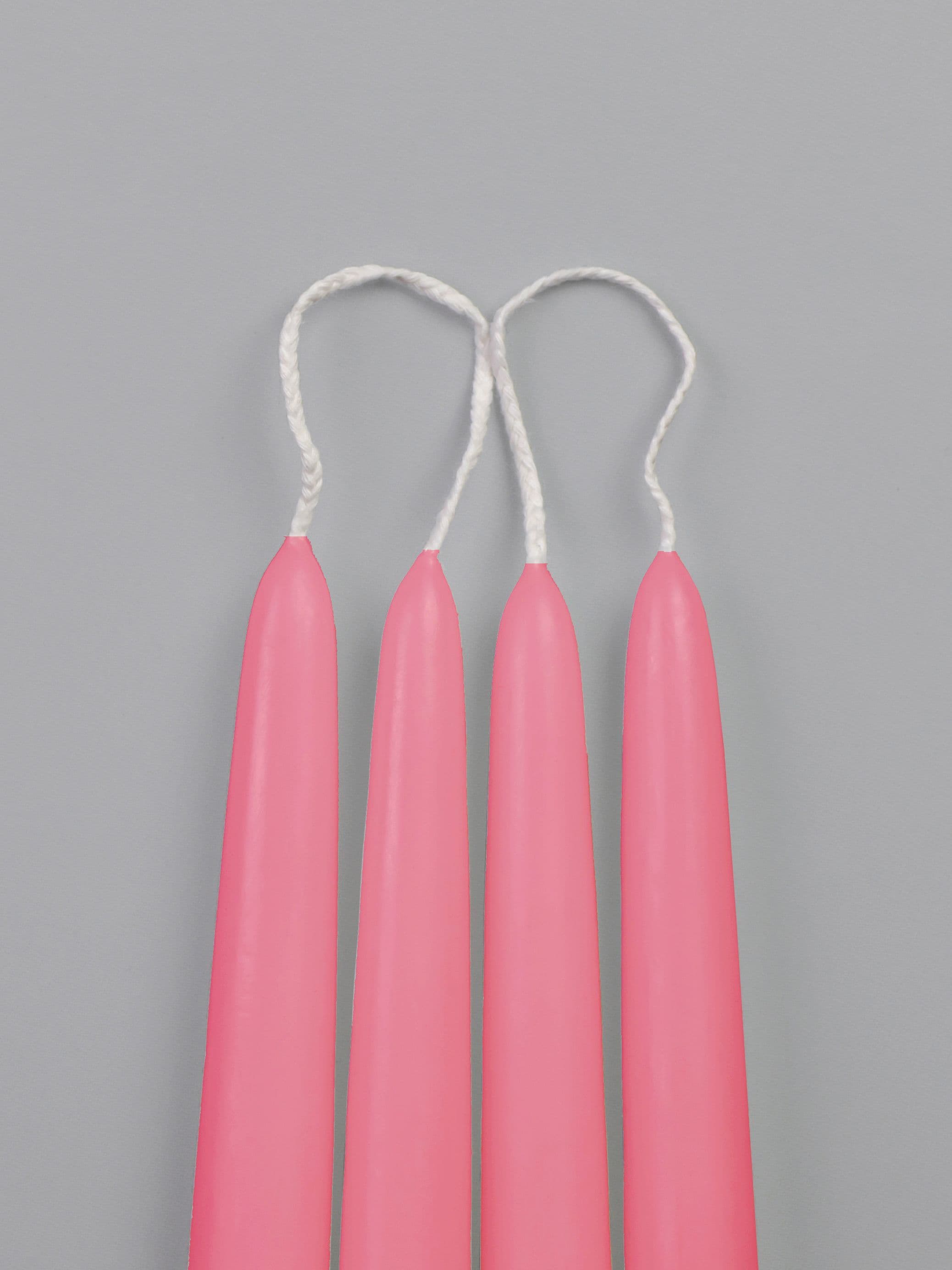 Конические свечи Штрауса — Розовые, 4 шт — фото 4