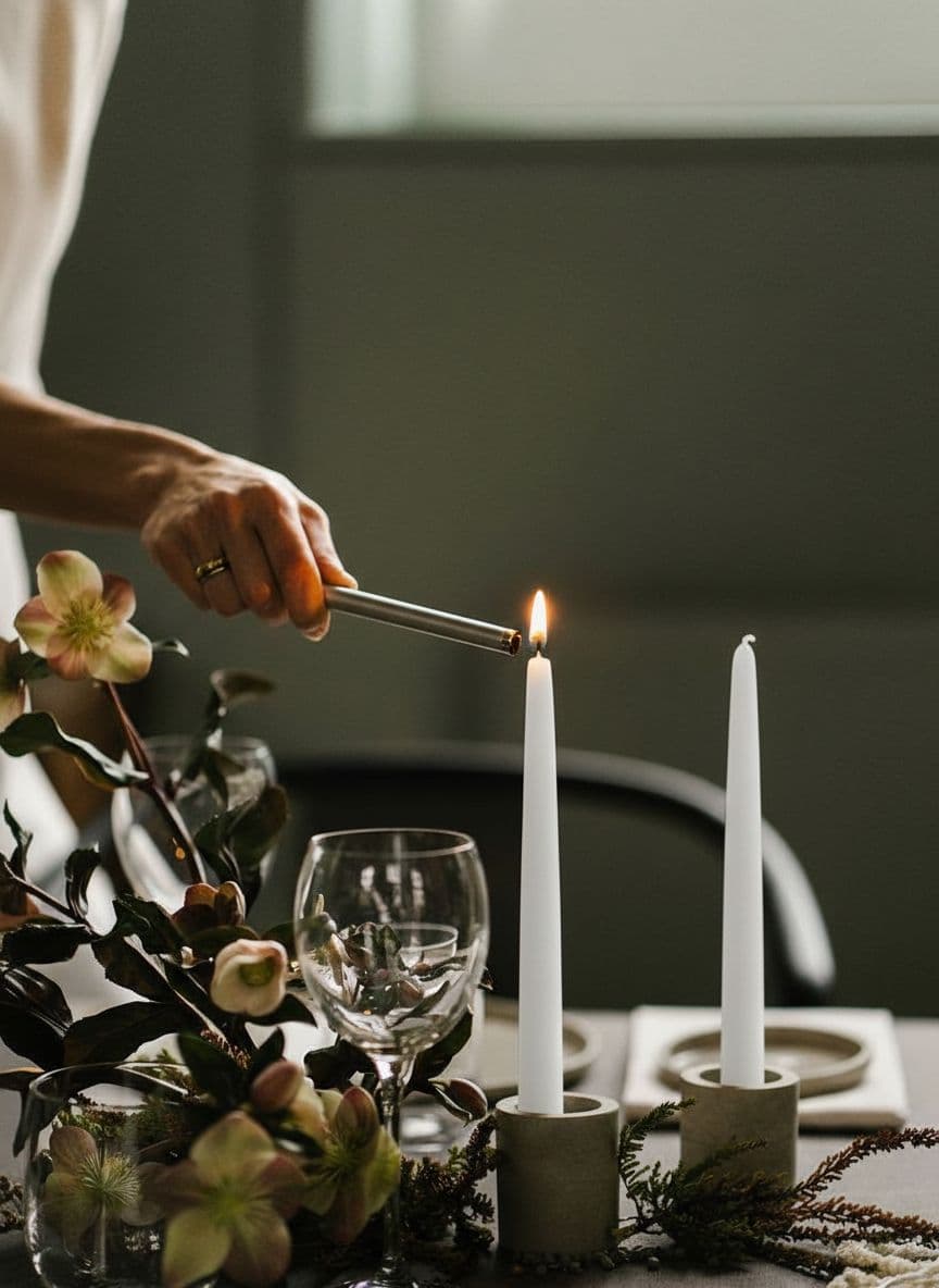 Конические свечи Штрауса — Белые, 4 шт — фото 10