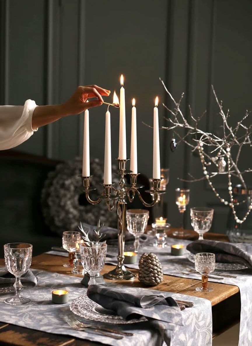 Конические свечи Штрауса — Белые, 4 шт — фото 3